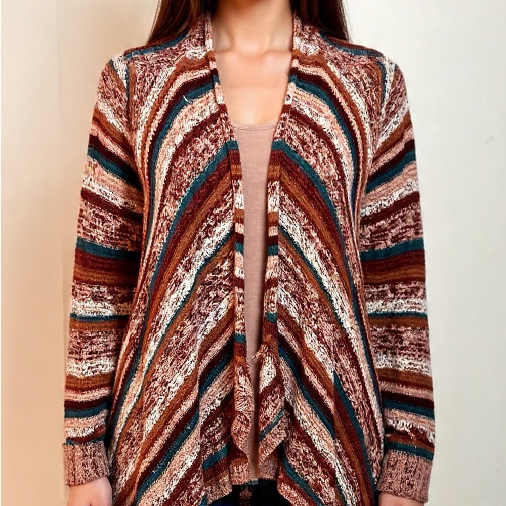 American Eagle Outfitters Multicolor Striped Cardigan